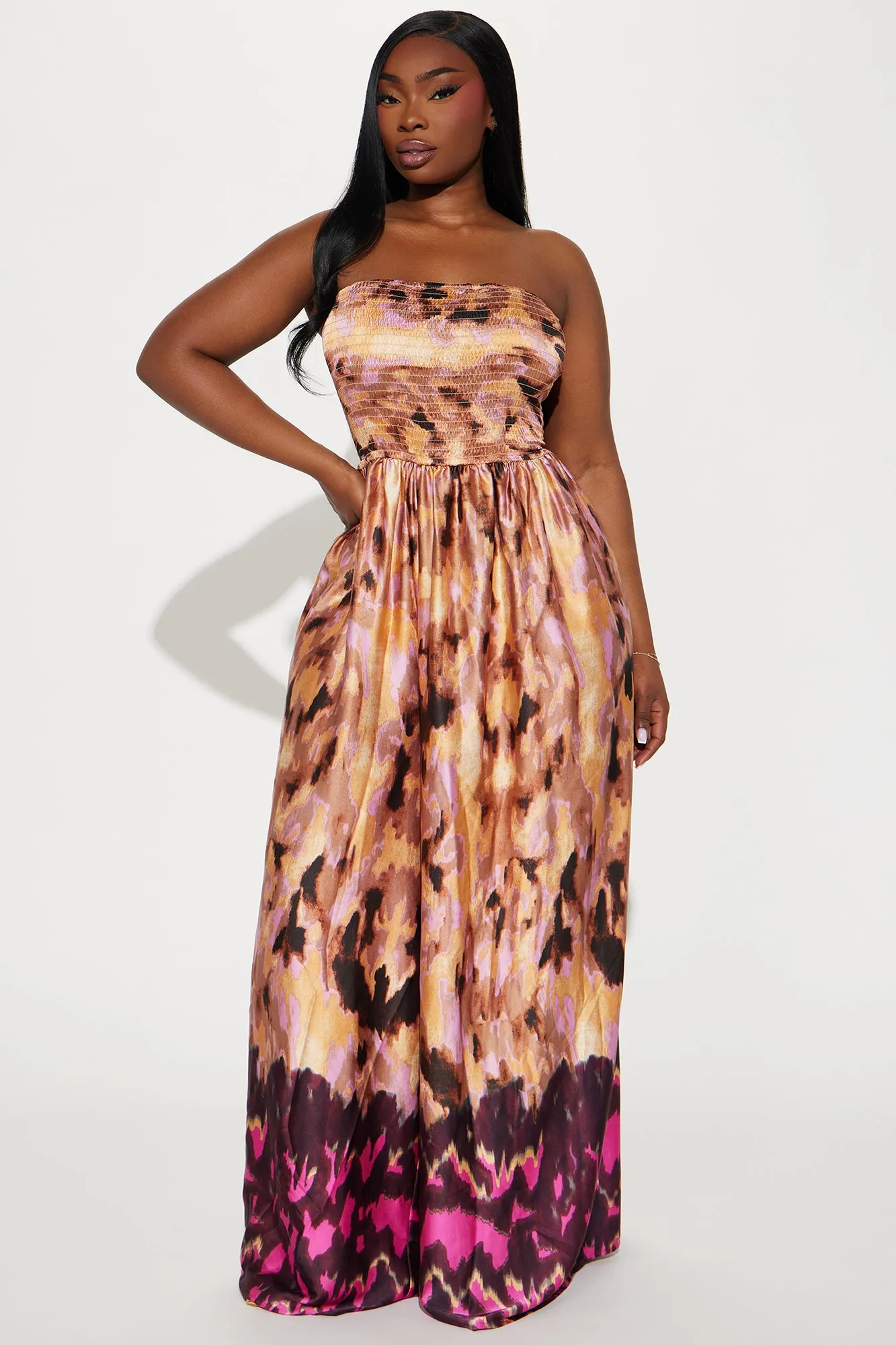 Going On Replay Satin Jumpsuit - Mauve/combo sold by Fashion Nova product image thumbnail 4