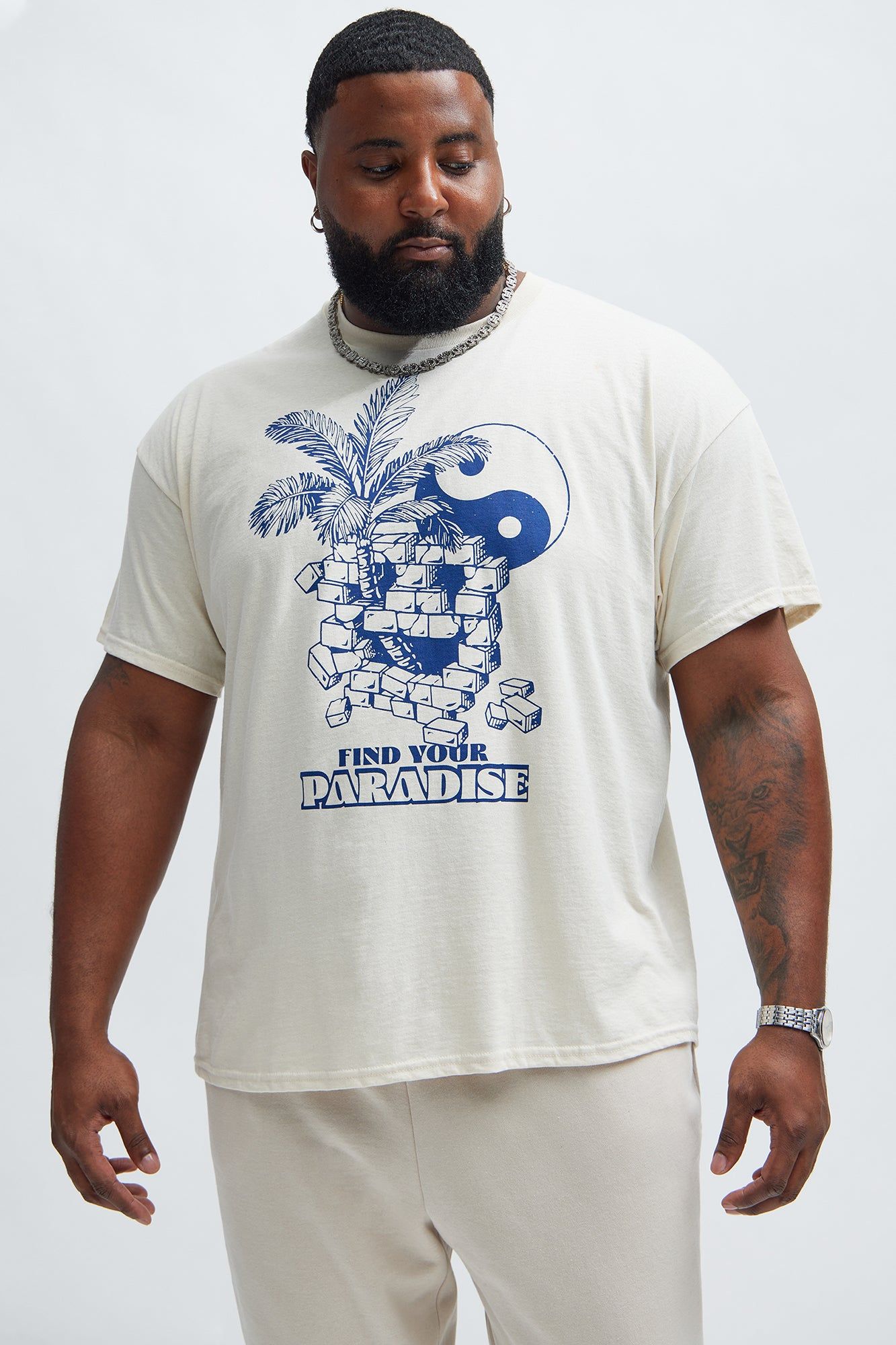 Bricks Short Sleeve Tee - Cream sold by Fashion Nova product image thumbnail 4