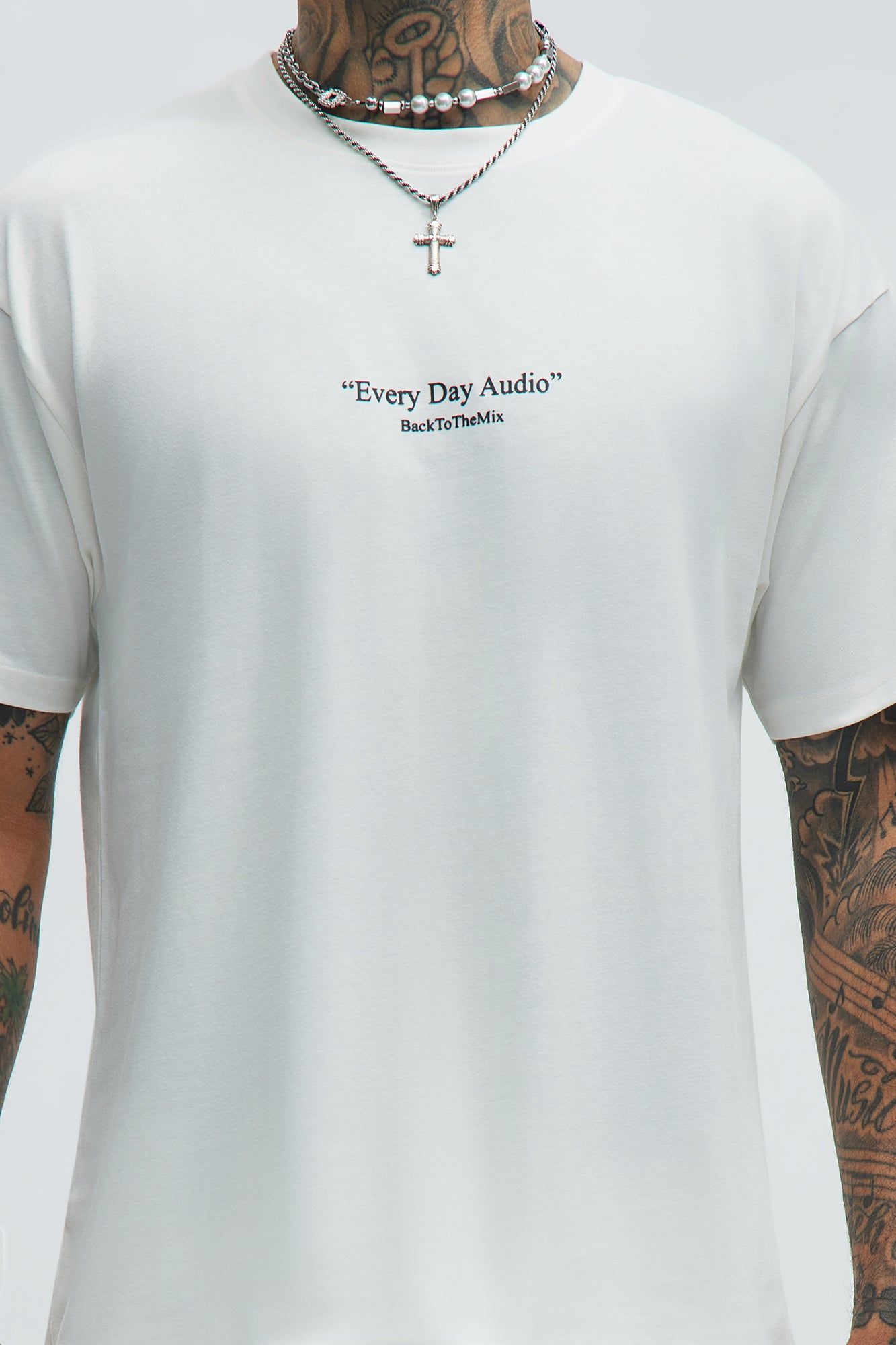 Every Day Audio Short Sleeve Tee - Cream sold by Fashion Nova product image thumbnail 4