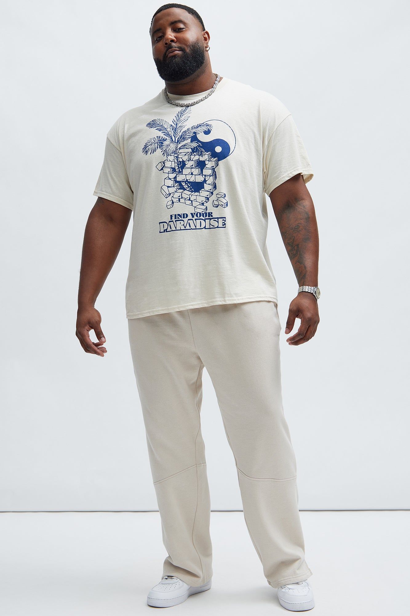 Bricks Short Sleeve Tee - Cream sold by Fashion Nova product image thumbnail 5