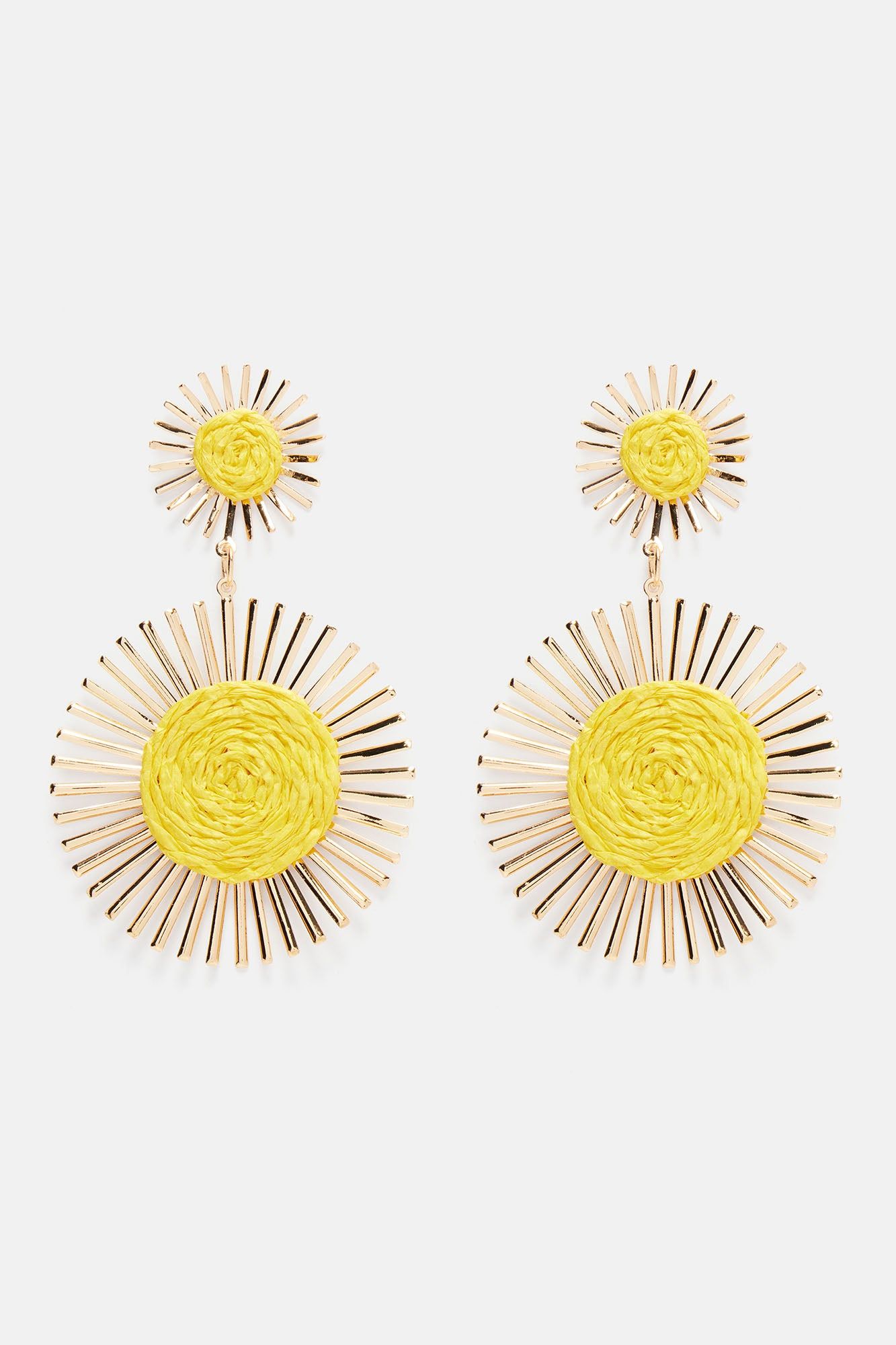 You Are My Sunshine Earrings - Gold/Yellow sold by Fashion Nova product image thumbnail 3