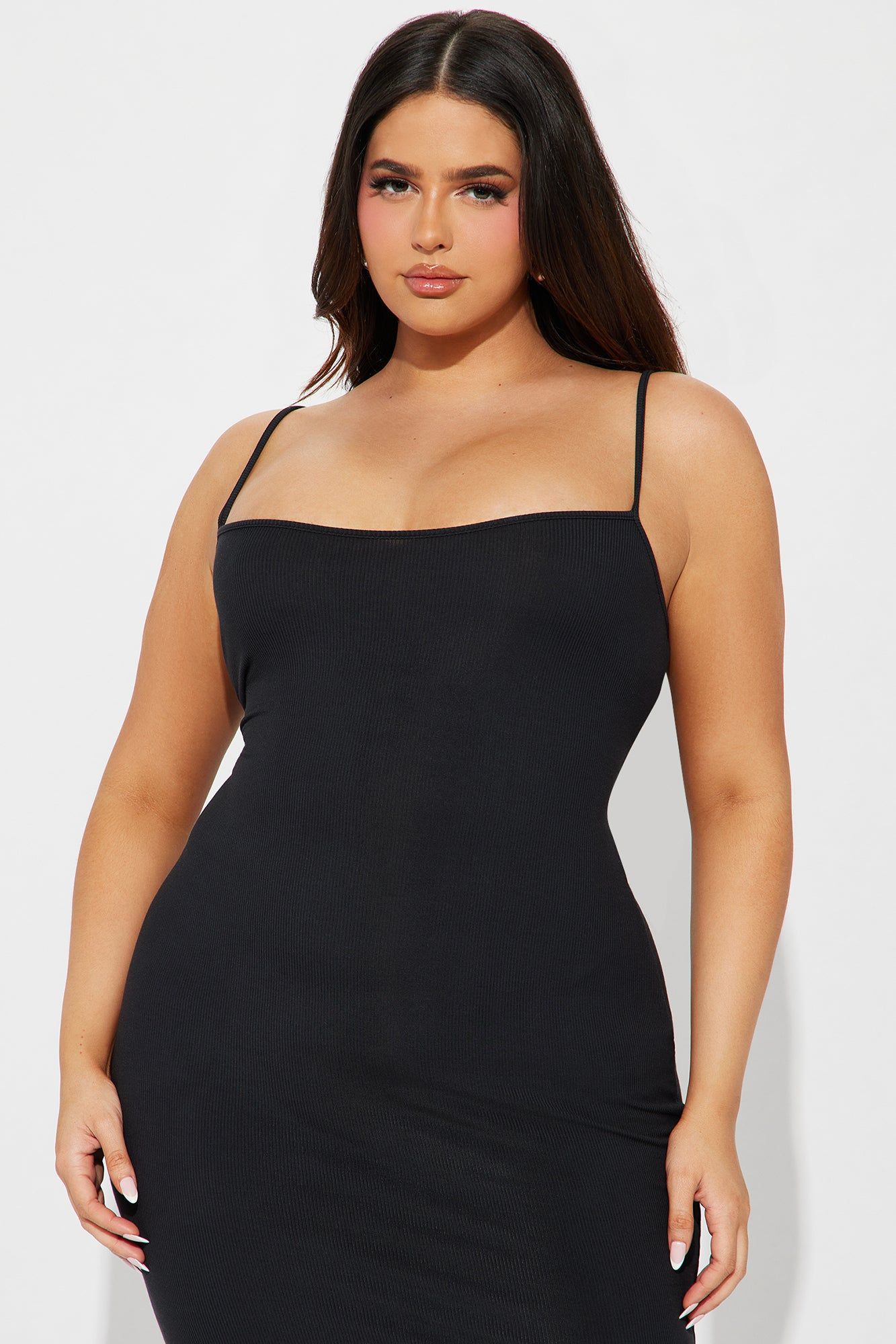 Madelyn Micro Ribbed Maxi Dress - Black sold by Fashion Nova product image thumbnail 5