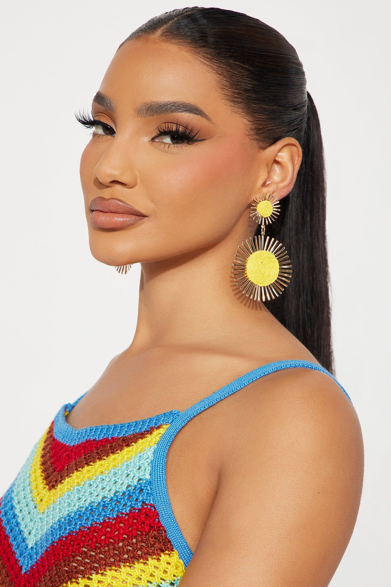 You Are My Sunshine Earrings - Gold/Yellow sold by Fashion Nova product image thumbnail 2