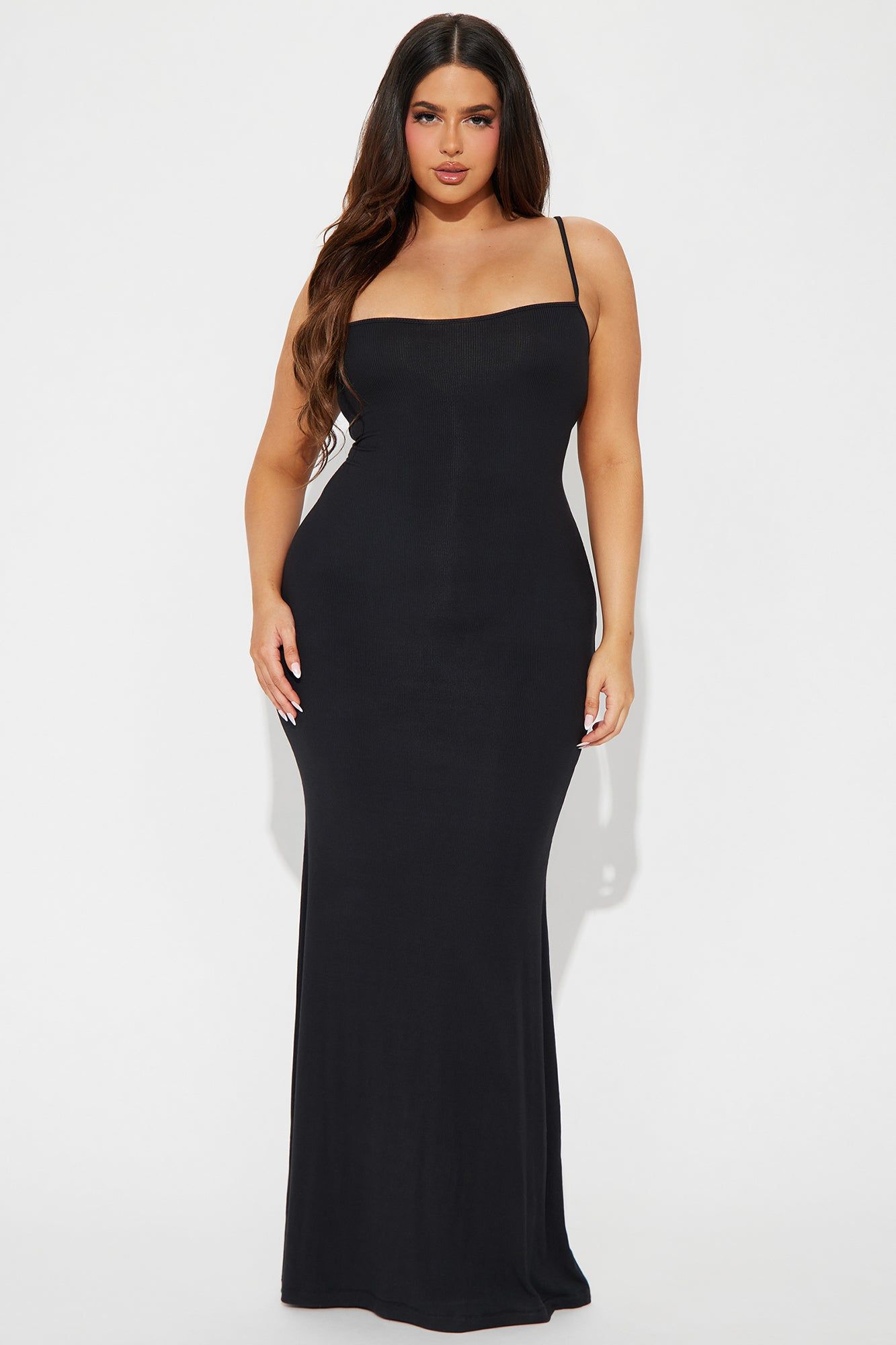 Madelyn Micro Ribbed Maxi Dress - Black sold by Fashion Nova product image thumbnail 4