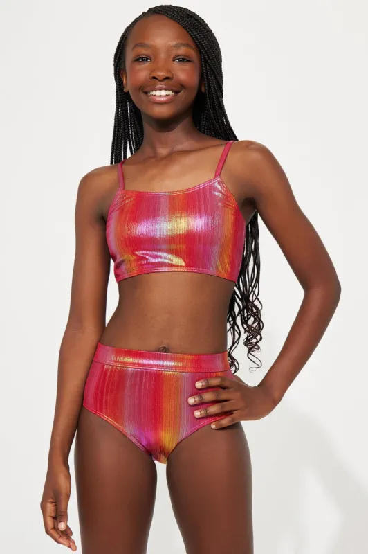 Mini Beach Weather 2 Piece High Rise Bikini - Multi Color sold by Fashion Nova