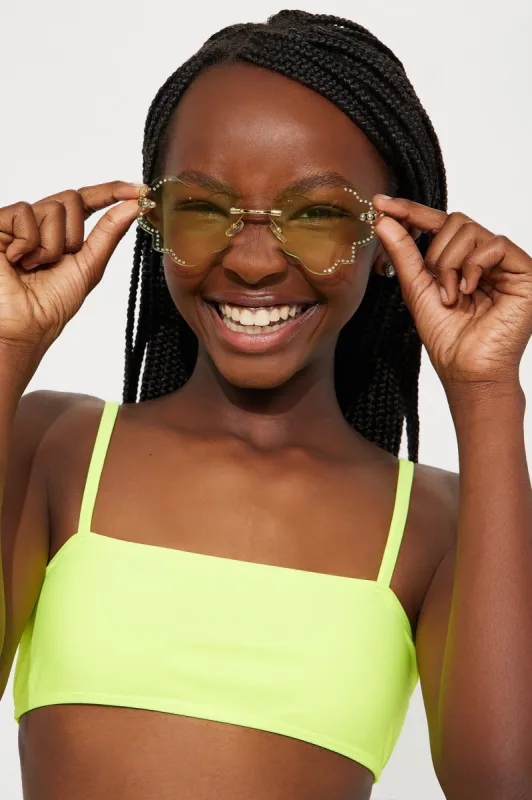 Mini Spreading My Love Sunglasses - Green sold by Fashion Nova