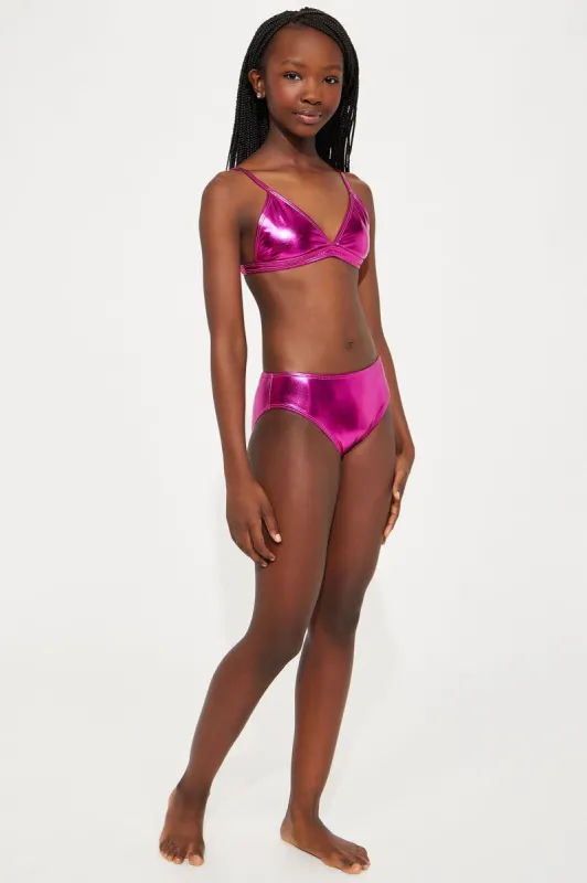 Mini Romy Triangle 2 Piece Bikini - Hot Pink sold by Fashion Nova