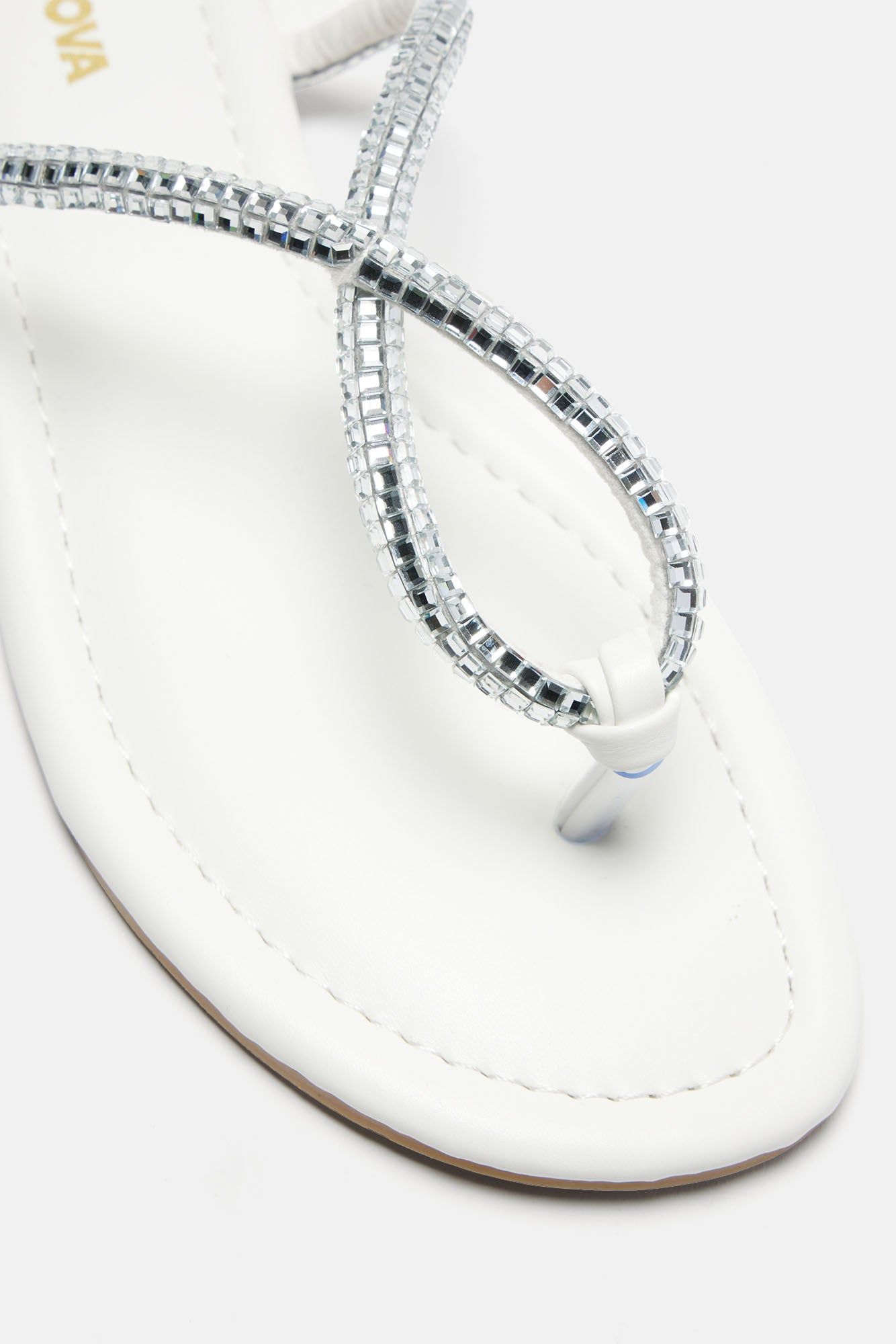 Chasing Summer Flip Flops - White sold by Fashion Nova product image thumbnail 4