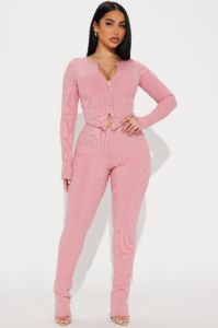 Kira Snatched Pant Set - Mauve sold by Fashion Nova