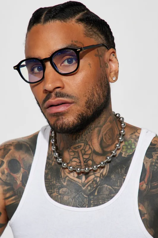 Read The Room Bluelight Glasses - Black sold by Fashion Nova