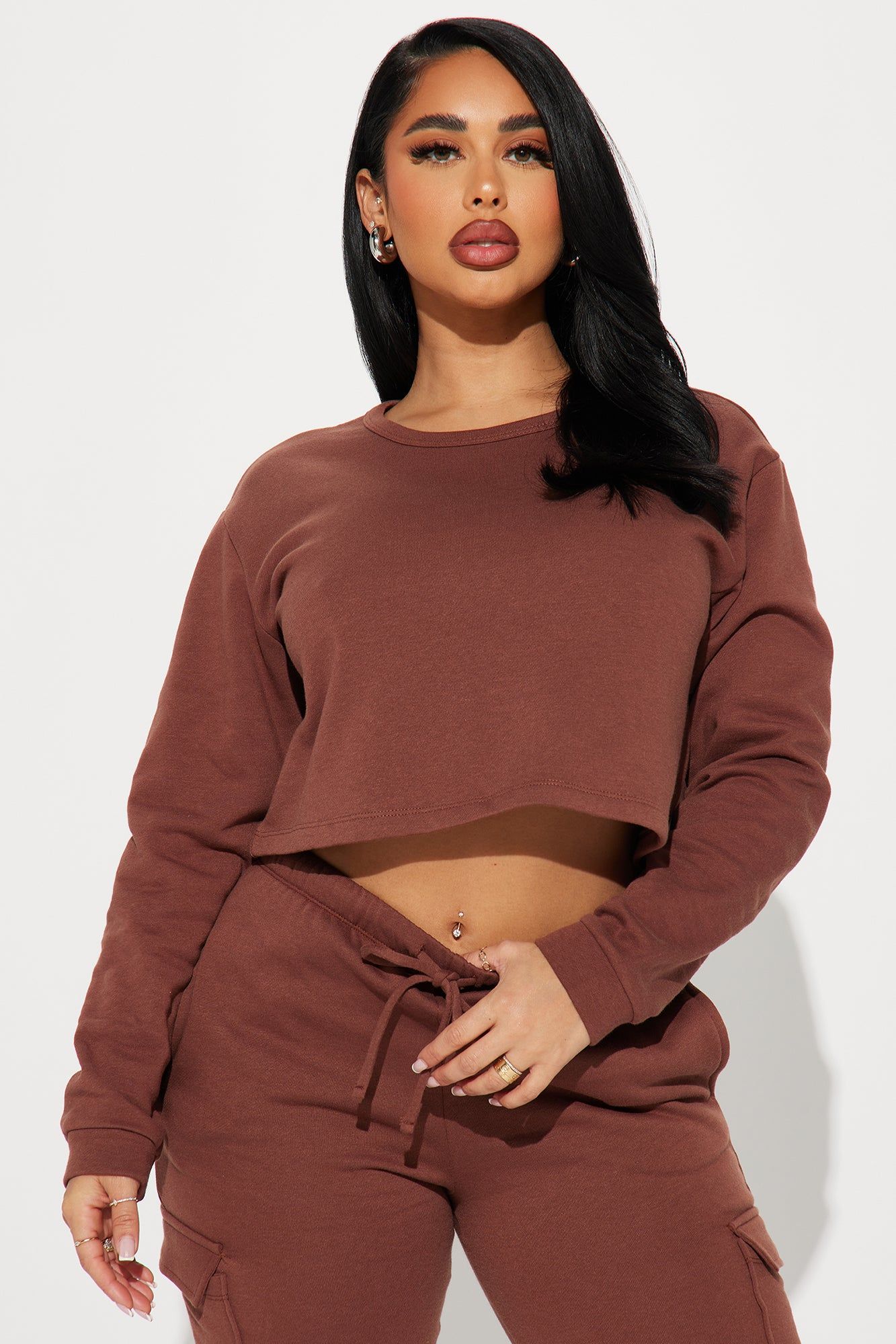 Cuddle Season Jogger Set - Brown sold by Fashion Nova product image thumbnail 2