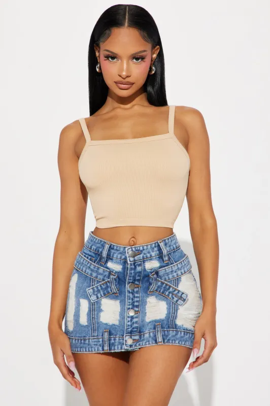 Everyday Cutie Seamless Tank - Taupe sold by Fashion Nova