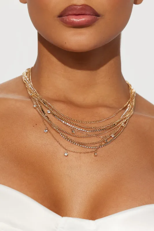 Little Surprises Layered Necklace - Gold sold by Fashion Nova