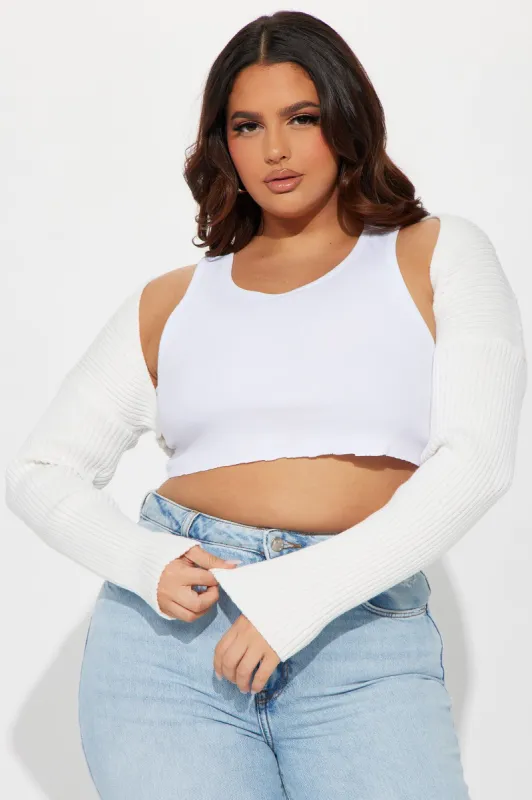 Robyn Bolero Sweater - Ivory sold by Fashion Nova