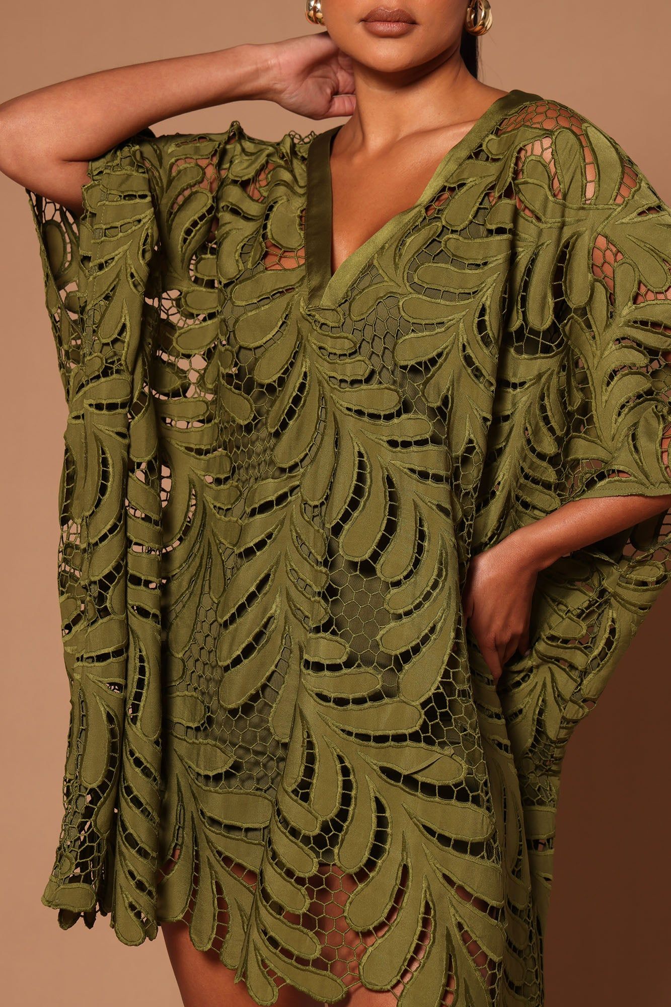 Monica Mini Dress - Olive sold by Fashion Nova product image thumbnail 3