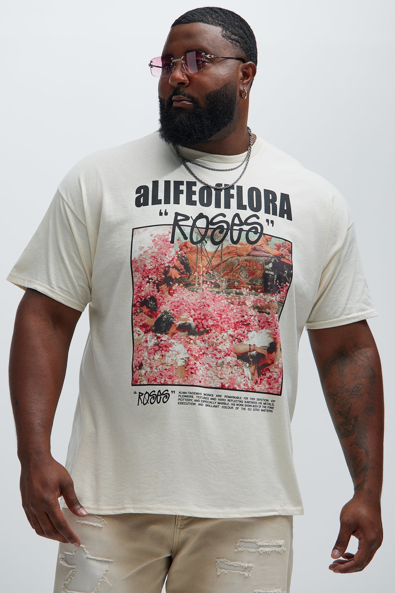 A Life Of Flora Short Sleeve Tee - Tan sold by Fashion Nova product image thumbnail 4