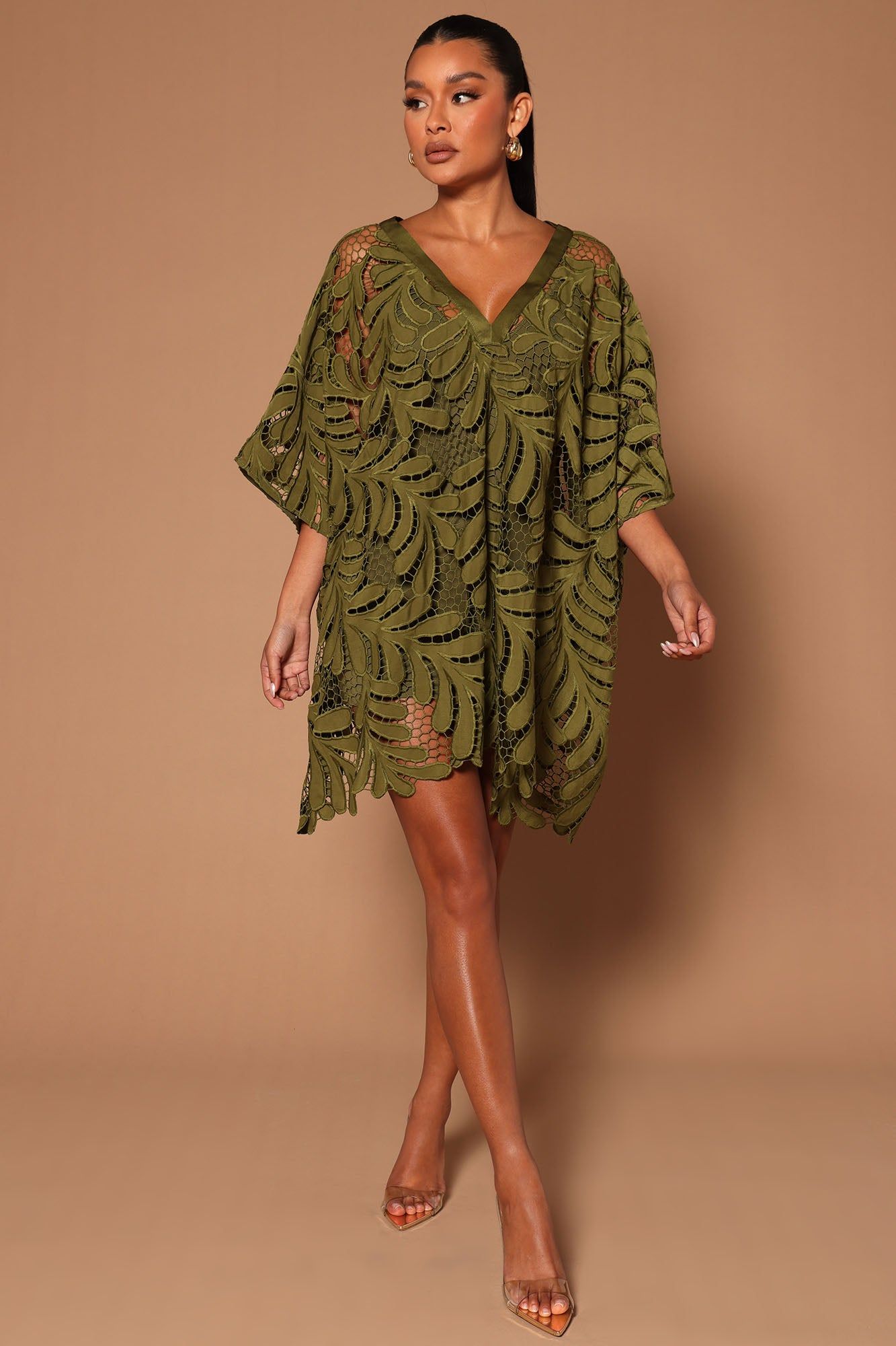 Monica Mini Dress - Olive sold by Fashion Nova product image thumbnail 2