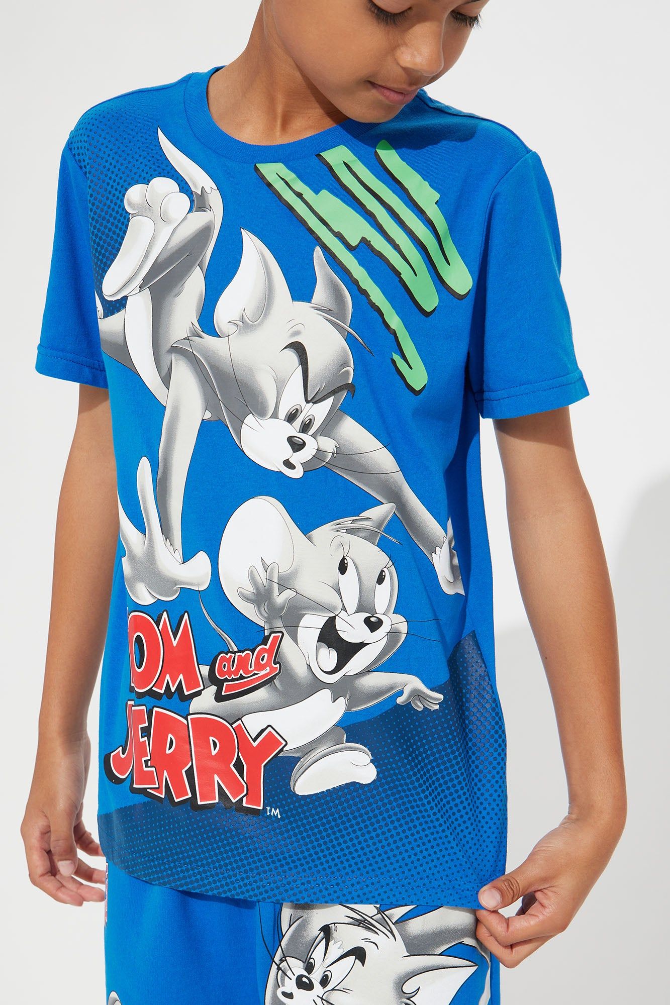 Mini Tom And Jerry Oversized Tee Short Set - Royal sold by Fashion Nova product image thumbnail 3