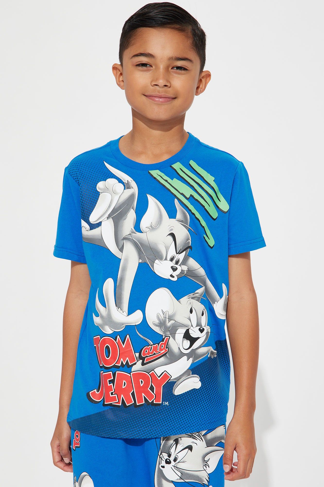 Mini Tom And Jerry Oversized Tee Short Set - Royal sold by Fashion Nova product image thumbnail 2