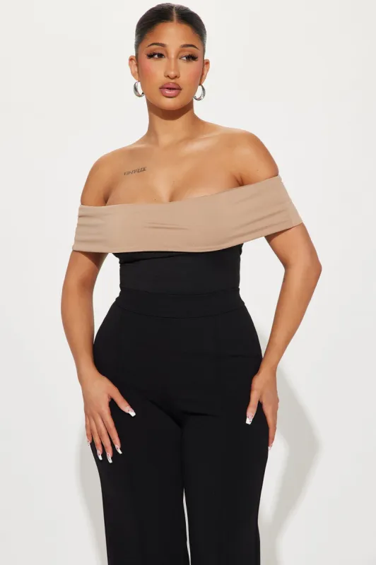 Giovanna Off Shoulder Top - Black/combo sold by Fashion Nova