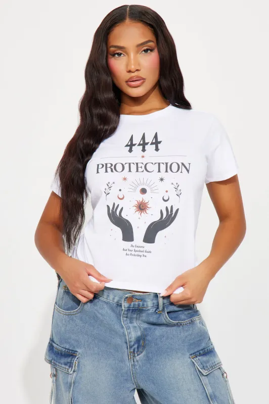 444 Energy & Protection Tee - White sold by Fashion Nova