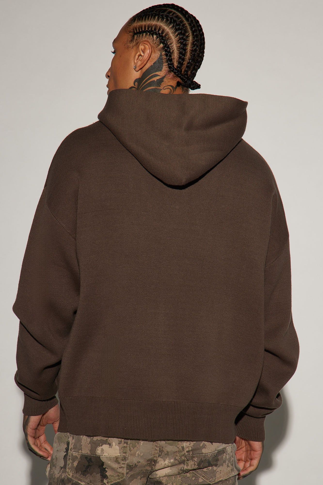 Heavyweight Sweater Hoodie - Brown sold by Fashion Nova product image thumbnail 3