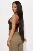 GNO Faux Leather Corset Top - Black sold by Fashion Nova
