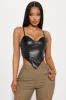 GNO Faux Leather Corset Top - Black sold by Fashion Nova