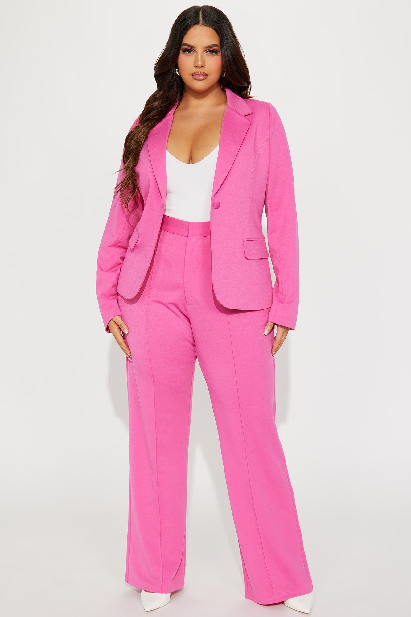 Business Per Usual Blazer Pant Set - Hot Pink sold by Fashion Nova product image thumbnail 4