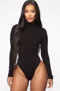 Dana Bodysuit - Black sold by Fashion Nova