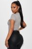 Make It Last Bodysuit - Slate Grey sold by Fashion Nova