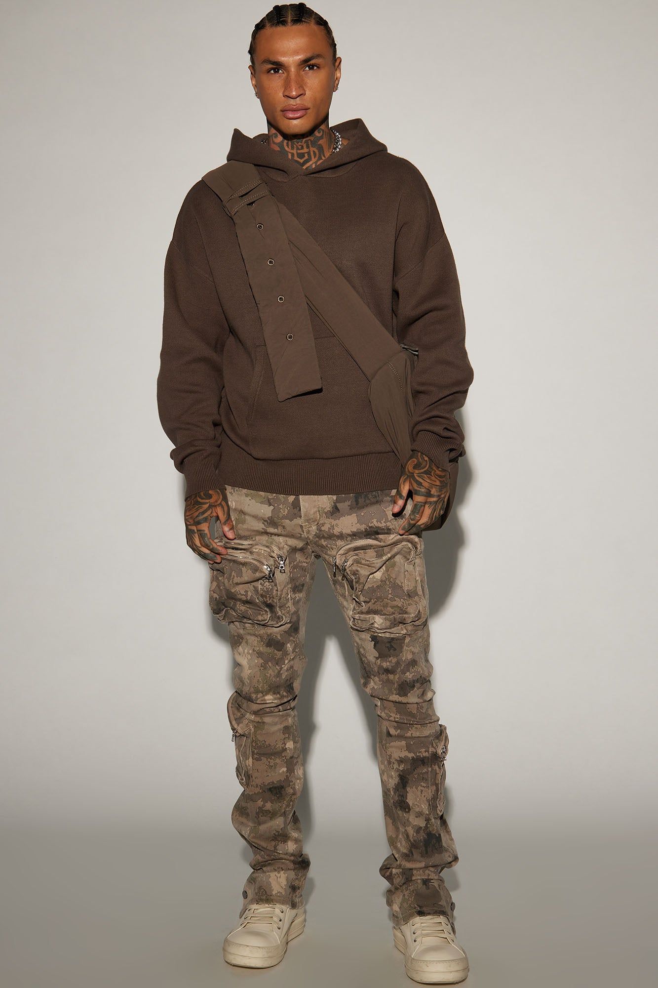 Heavyweight Sweater Hoodie - Brown sold by Fashion Nova product image thumbnail 2