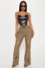 GNO Faux Leather Corset Top - Black sold by Fashion Nova