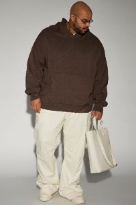 Heavyweight Sweater Hoodie - Brown sold by Fashion Nova