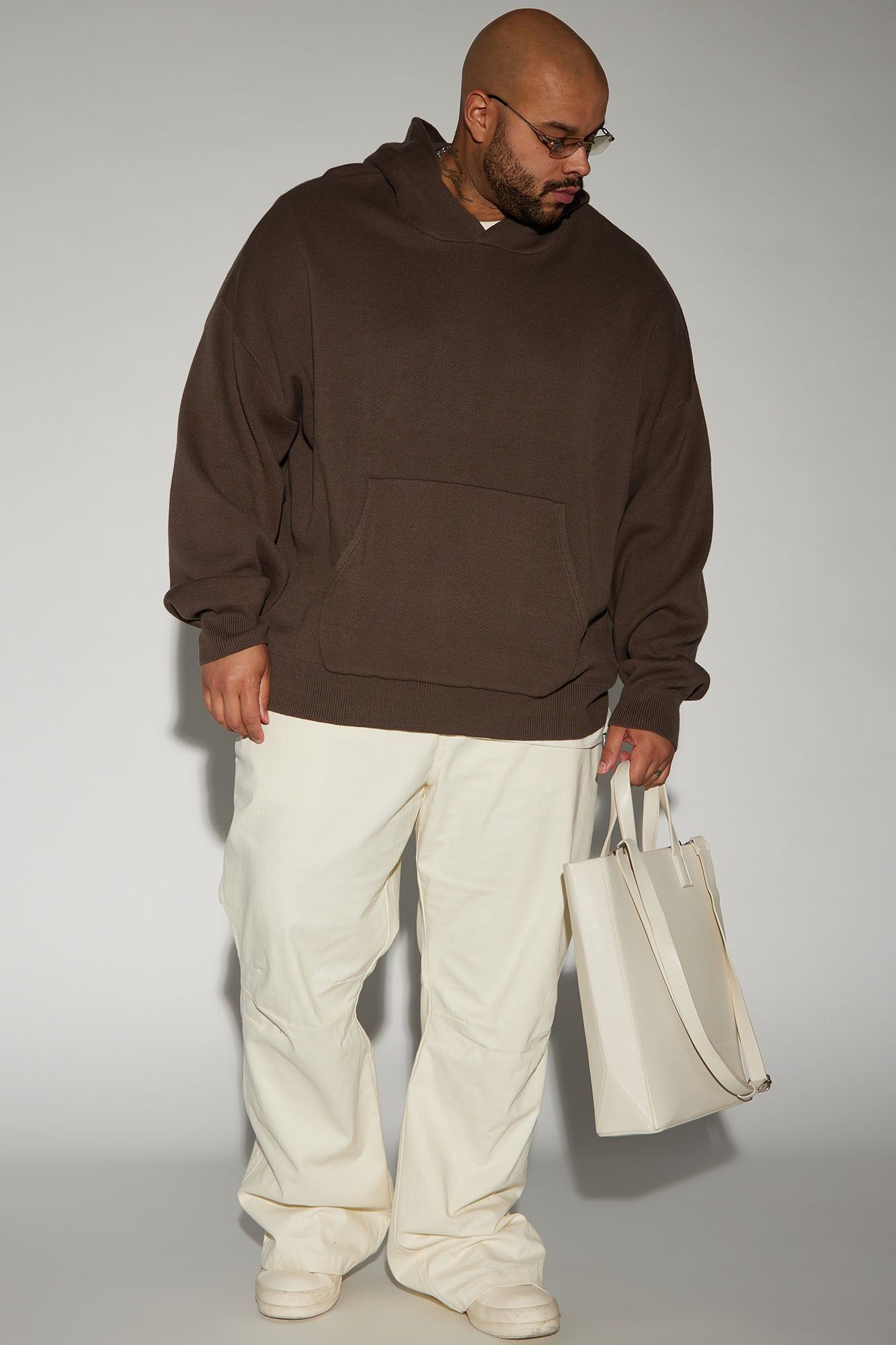 Heavyweight Sweater Hoodie - Brown sold by Fashion Nova product image thumbnail 5