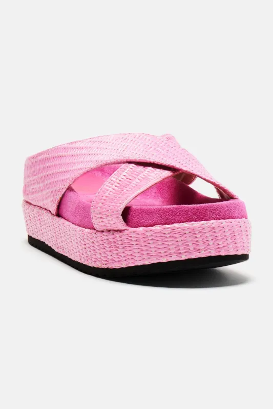It's A Good One Casual Slides - Pink sold by Fashion Nova
