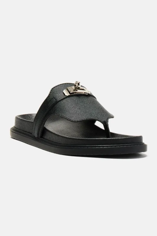 All Time Favorite Flat Sandals - Black sold by Fashion Nova