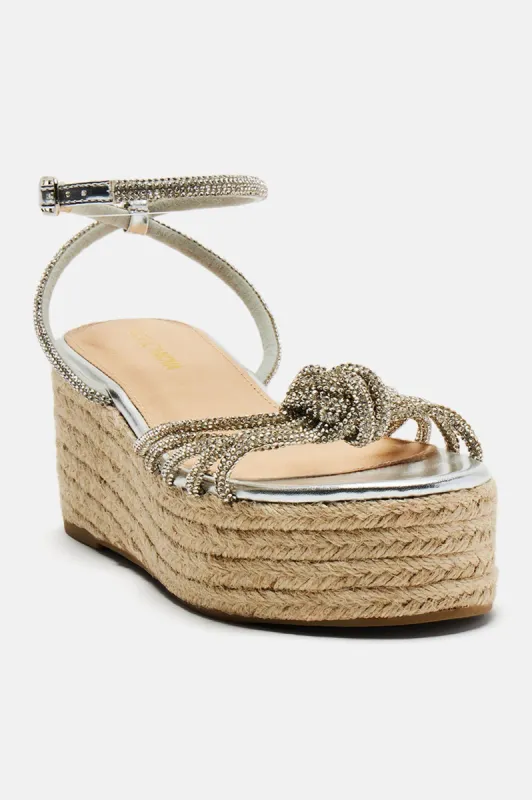 Live Freely Wedges - Silver sold by Fashion Nova