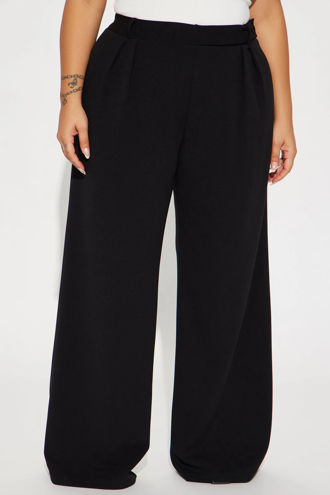 Down The Hall Wide Leg Trouser - Black sold by Fashion Nova product image thumbnail 5