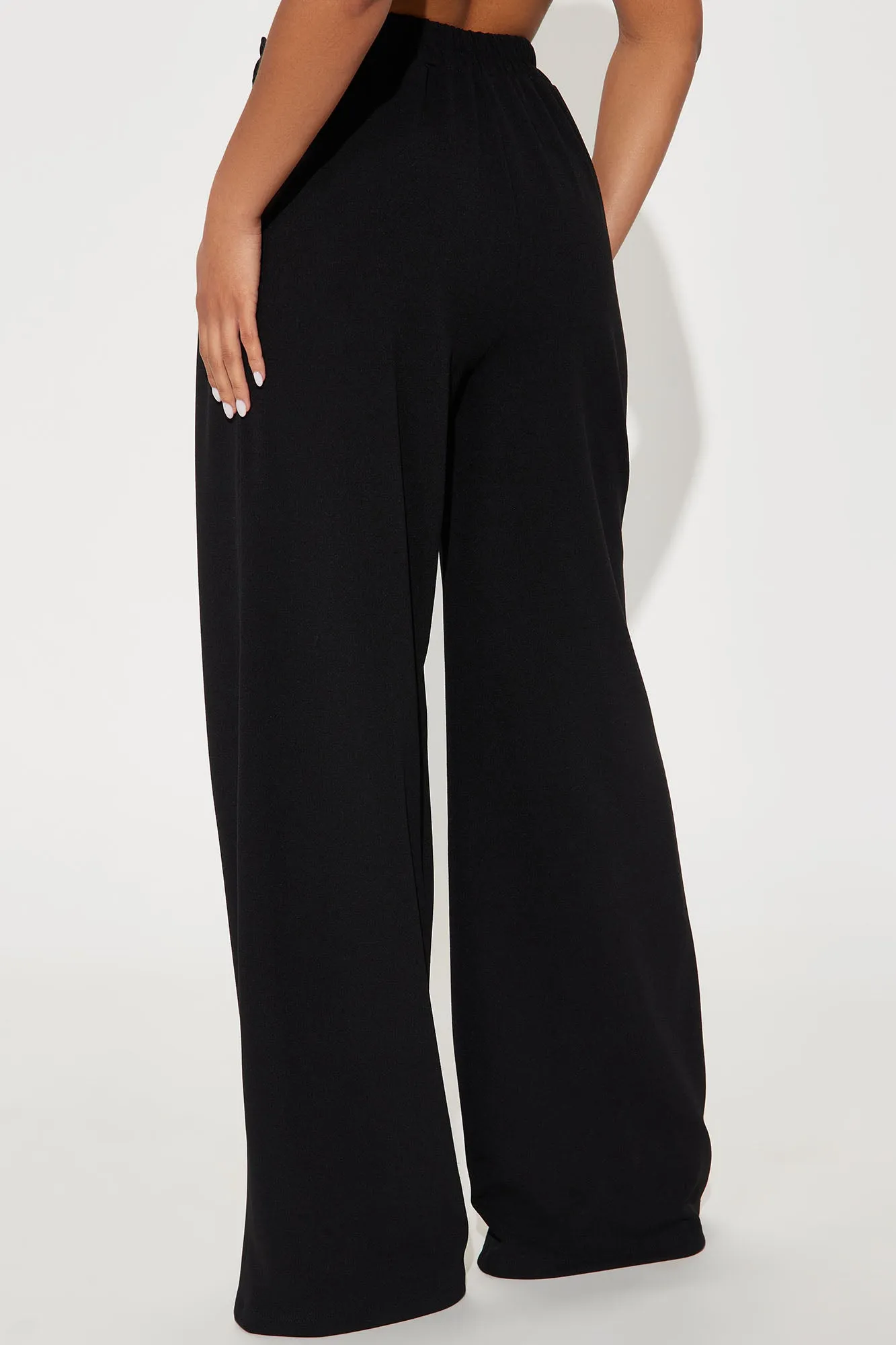 Down The Hall Wide Leg Trouser - Black sold by Fashion Nova product image thumbnail 3
