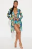 Betsy Strappy 3 Piece Bikini Set - Green/combo sold by Fashion Nova