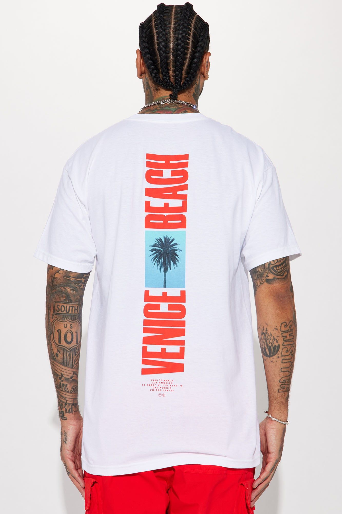 Venice Beach LA Short Sleeve Tee - White sold by Fashion Nova product image thumbnail 5