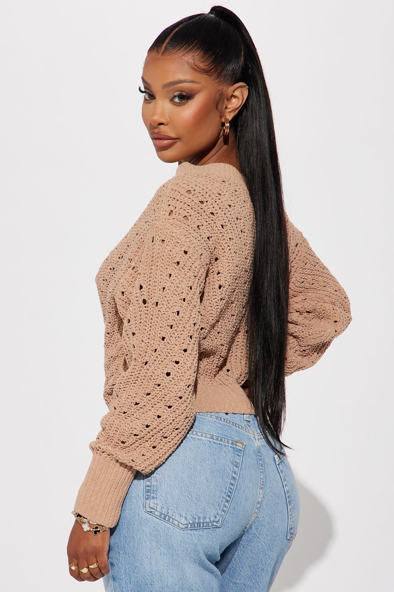 Niomie Sweater - Mocha sold by Fashion Nova product image thumbnail 3