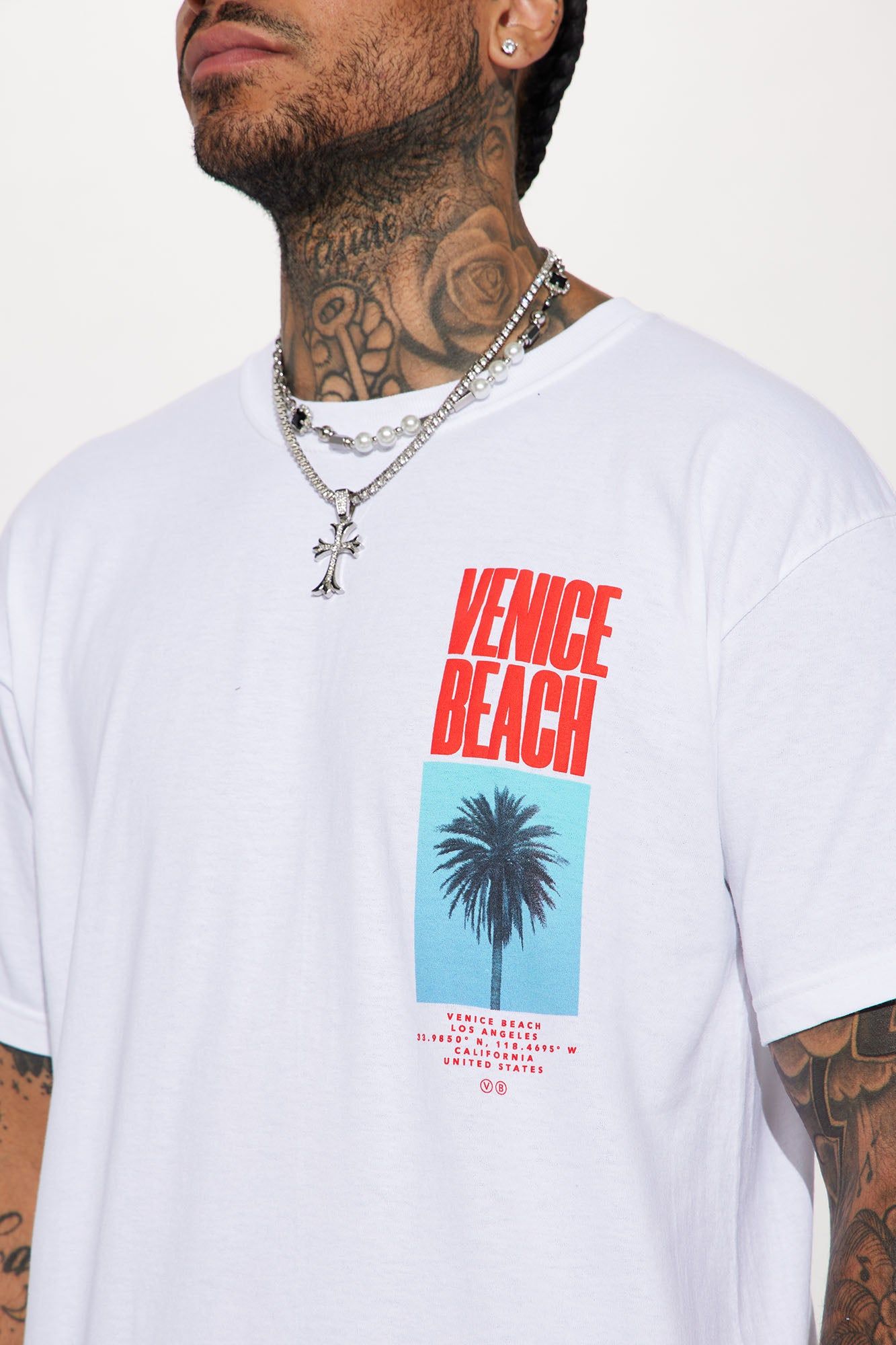 Venice Beach LA Short Sleeve Tee - White sold by Fashion Nova product image thumbnail 4