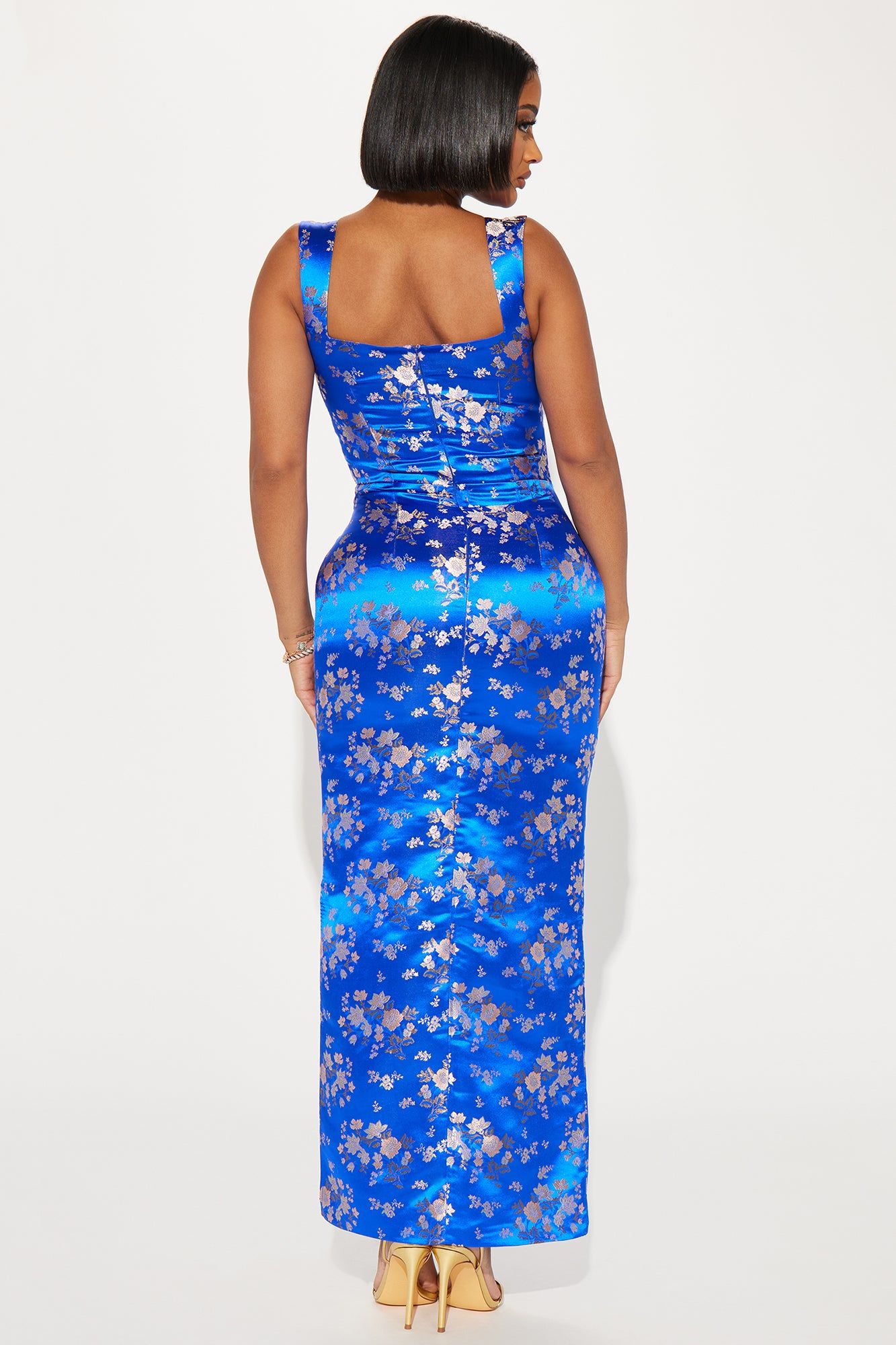 Leilani Satin Maxi Dress - Royal sold by Fashion Nova product image thumbnail 3