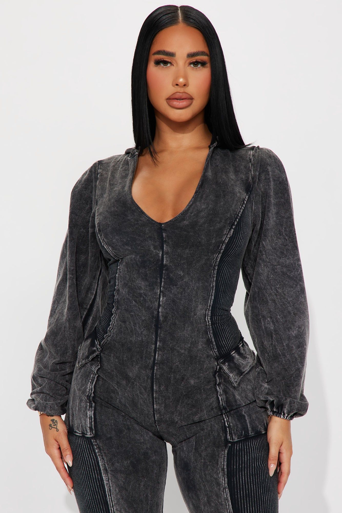 Next Level Lounge Jumpsuit - Black sold by Fashion Nova product image thumbnail 2