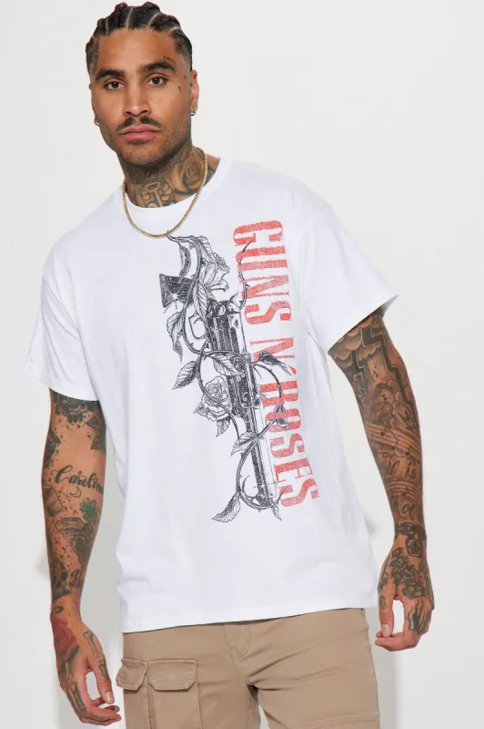 Guns N Roses Revolver Short Sleeve Tee - White sold by Fashion Nova