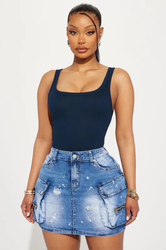 Kennedi Tank Top - Navy sold by Fashion Nova