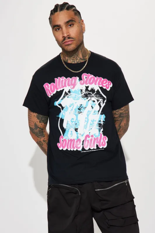 Rolling Stones Some Girls Short Sleeve Tee - Black sold by Fashion Nova