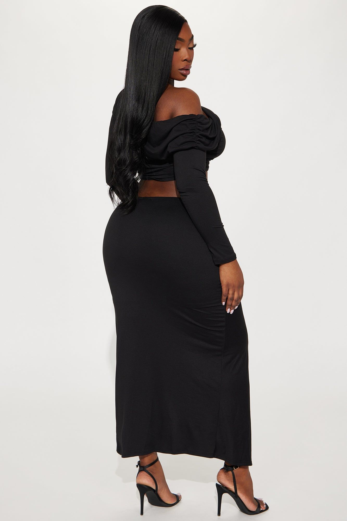 Jenna Off Shoulder Skirt Set - Black sold by Fashion Nova product image thumbnail 5